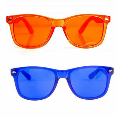Anti-UV400 Ruh Halini Artıran Renkli Güneş Gözlüğü Renk Terapisi Göz Gözlükleri