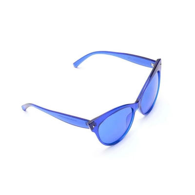 10 Farklı Renkte Zarif Renk Terapi Gözlükleri Renkli Renkli Güneş Gözlüğü