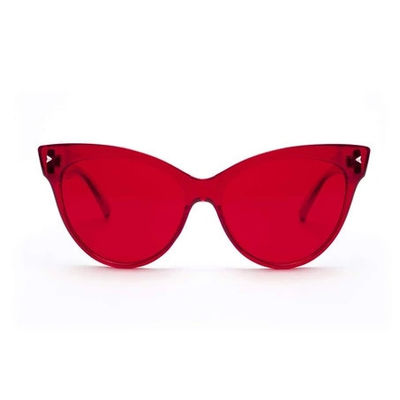Kadınlar Trendy Shades Güneş Gözlüğü Özel Logo Koruyucu Renk Terapisi Güneş Gözlükleri