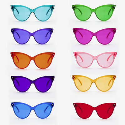 Cateye Renkli Renkli Gözlükler Plastik Gözlükler Parti Gözlük Cosplay Sahne
