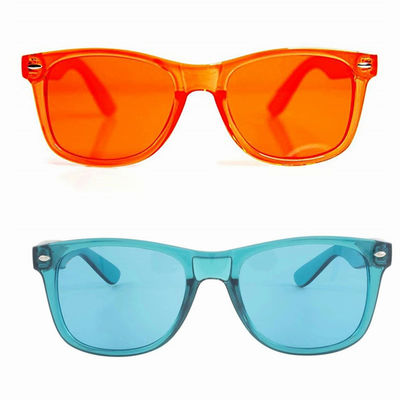 Erkekler Kadınlar Için Polarize Güneş Gözlüğü Klasik Vintage Kare Güneş Gözlükleri UV400 Koruma Renk Terapi Gözlükleri