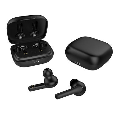 Siyah Bluetooth 5.0 Kulaklık PAU1623 Kablosuz TWS Kulaklık 40mAh