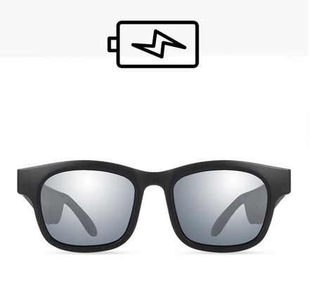 Akıllı Ses Güneş Gözlüğü Hoparlör Bluetooth Gözlük Gümüş Ayna Lens